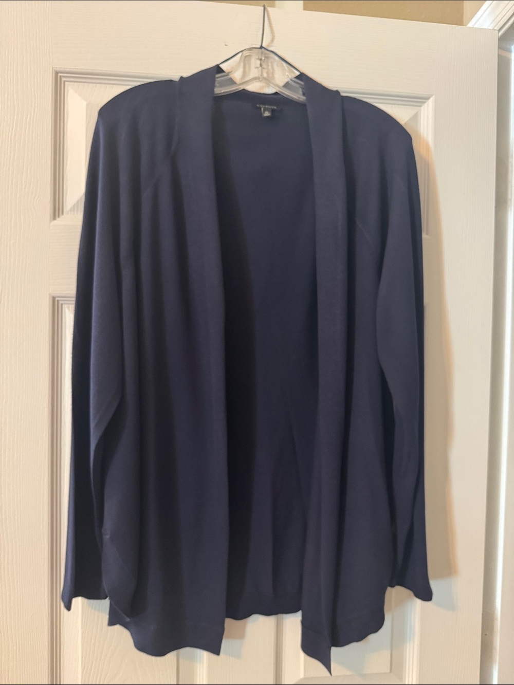 Talbots Navy Open-Front Cardigan Sweater